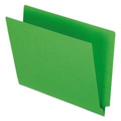 Pendaflex Colored End Tab Folders with Reinforced 2-Ply Straight Cut Tabs, Letter Size, Green, 100/Box (H110DGR)