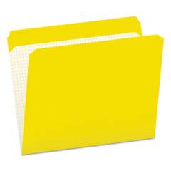 Pendaflex Double-Ply Reinforced Top Tab Colored File Folders, Straight Tab, Letter Size, Yellow, 100/Box (R152YEL)