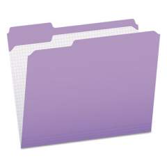 Pendaflex Double-Ply Reinforced Top Tab Colored File Folders, 1/3-Cut Tabs, Letter Size, Lavender, 100/Box (R15213LAV)