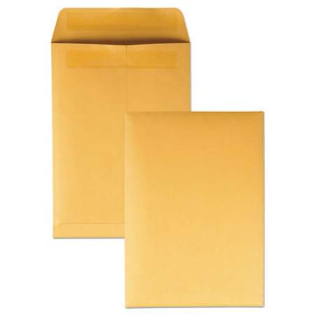 Quality Park Redi-Seal Catalog Envelope, #6, Cheese Blade Flap, Redi-Seal Closure, 7.5 x 10.5, Brown Kraft, 250/Box (43462)