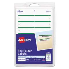 Avery Printable 4" x 6" - Permanent File Folder Labels, 0.69 x 3.44, White, 7/Sheet, 36 Sheets/Pack, (5203) (05203)