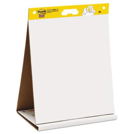 Post-it Easel Pads Super Sticky Self-Stick Original Tabletop Easel Pad, Unruled, 20 White 20 x 23 Sheets (563R)