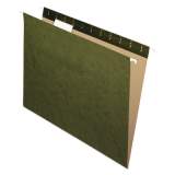 Office Impressions Hanging File Folders, Letter Size, 1/5-Cut Tab, Standard Green, 25/Box (82021)