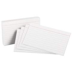 Oxford Heavyweight Ruled Index Cards, 3 x 5, White, 100/Pack (63500)