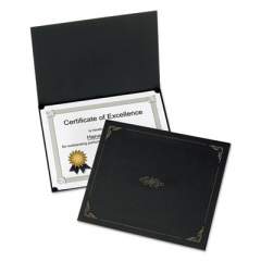 Oxford Certificate Holder, 11 1/4 x 8 3/4, Black, 5/Pack (29900055BGD)