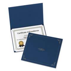 Oxford Certificate Holder, 11 1/4 x 8 3/4, Dark Blue, 5/Pack (29900235BGD)