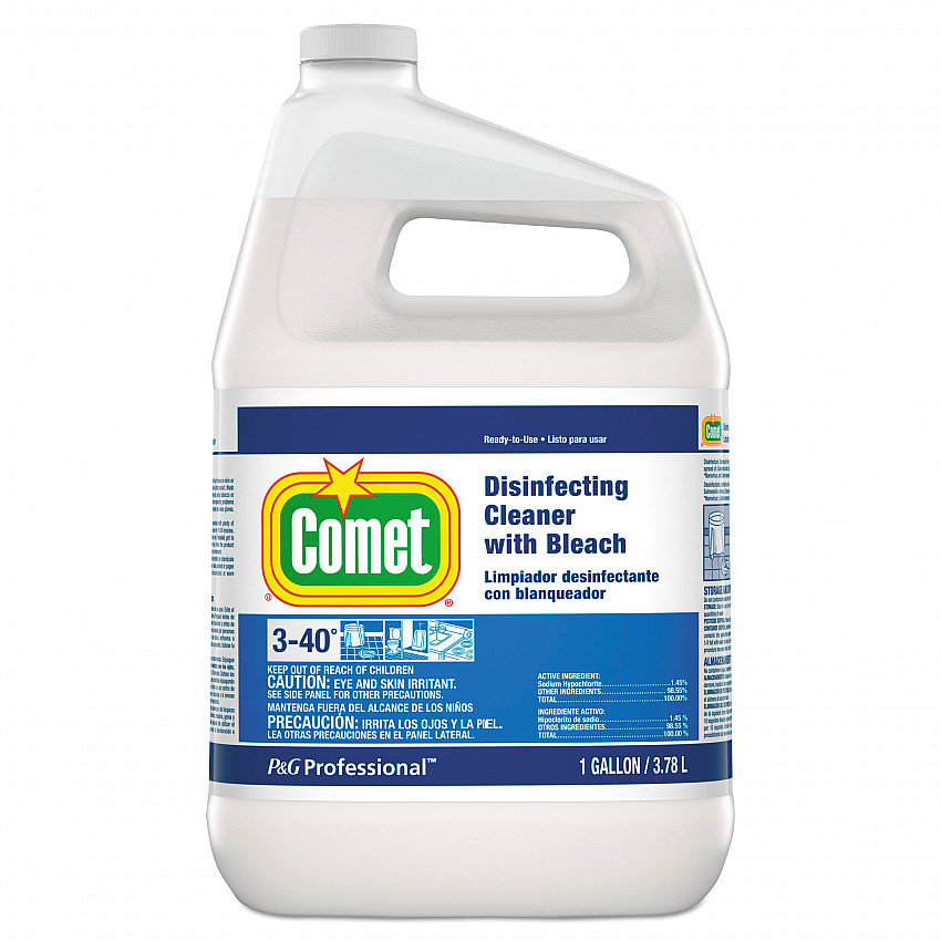 Disinfecting Cleaner with Bleach, Fresh Scent, 1 gal Bottle (24651)