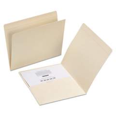 Smead Top Tab File Folders with Inside Pocket, Straight Tab, Letter Size, Manila, 50/Box (10315)