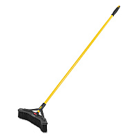 Maximizer Push-to-Center Broom, 18 x 58.13, Polyproylene Bristles, Steel Handle, Yellow/Black (2018727)