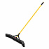 Maximizer Push-to-Center Broom, 36 x 58.13, Polypropylene Bristles, Steel Handle, Yellow/Black (2018728)