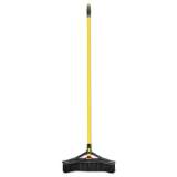 Rubbermaid Commercial Maximizer Push-to-Center Broom, PVC Bristles,18 x 58.13, Steel Handle, Yellow/Black (2018729)