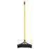 Rubbermaid Commercial Maximizer Push-to-Center Broom, PVC Bristles,18 x 58.13, Steel Handle, Yellow/Black (2018729)