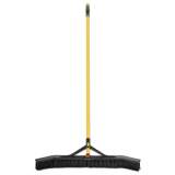 Rubbermaid Commercial Maximizer Push-to-Center Broom, 36", PVC Bristles, Yellow/Black (2018730)