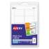 Avery Removable Multi-Use Labels, Inkjet/Laser Printers, 1 x 1.5, White, 10/Sheet, 50 Sheets/Pack, (5434) (05434)
