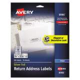 Avery Foil Mailing Labels, Inkjet Printers, 0.75 x 2.25, Silver, 30/Sheet, 10 Sheets/Pack (8986)