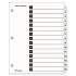 Cardinal OneStep Printable Table of Contents and Dividers, 15-Tab, 1 to 15, 11 x 8.5, White, 1 Set (61513)