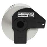 Brother P-Touch DK1247 Label Tape, 4.07" x 6.4", Black on White, 180/Roll