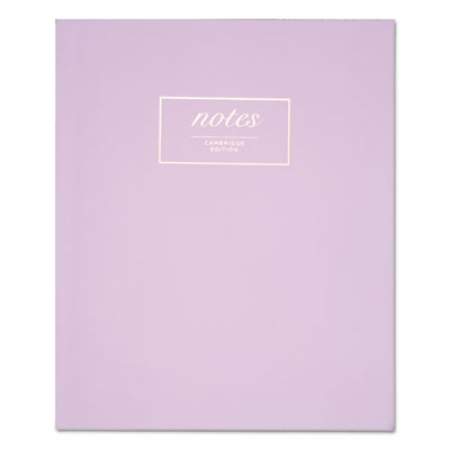 Cambridge Workstyle Notebook, Casebound, 1 Subject, Wide/Legal Rule, Lavender Cover, 11 x 9, 80 Sheets (59291)