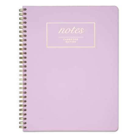 Cambridge Workstyle Notebook, Twin-Wire, 1 Subject, Wide/Legal Rule, Lavender Cover, 9.5 x 7.25, 80 Sheets (59309)