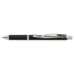 Pentel EnerGel PRO Permanent Ink Gel Pen, Retractable, Medium 0.7 mm, Black Ink, Black Barrel (BLP77A)