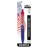 Zebra Blister-Carded Orbitz Ballpoint Pen, Retractable, Medium 1 mm, Blue Ink, Blue Barrel (21721)