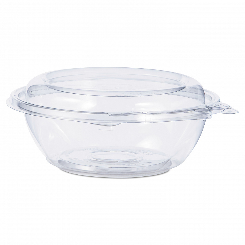 SafeSeal Tamper-Resistant, Tamper-Evident Bowls with Dome Lid, 8 oz, 5.5" Diameter x 2.1" h, Clear, Plastic, 240/Carton (CTR8BD)