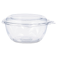 SafeSeal Tamper-Resistant, Tamper-Evident Bowls with Dome Lid, 12 oz, 5.5" Diameter x 2.6" h, Clear, Plastic, 240/Carton (CTR12BD)