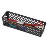 Officemate Recycled Supply Basket, 10.125" x 3.0625" x 2.375", Black, 3/Pack (26200)