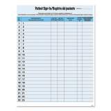 Tabbies HIPAA Labels, Patient Sign-In, 8.5 x 11, Blue, 23/Sheet, 125 Sheets/Pack (14541)