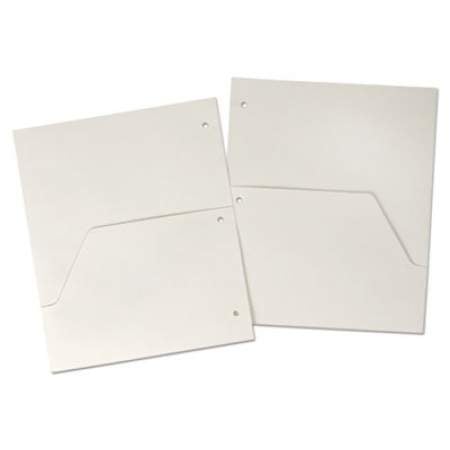 Cardinal Double Pocket Dividers for Ring Binders, 11 x 8.5, White, 5/Pack (60155)