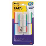 Post-it Tabs Tabs Value Pack, 1/5-Cut and 1/3-Cut Tabs, Assorted Primary Colors, 1" and 2" Wide, 114/Pack (686VAD1)