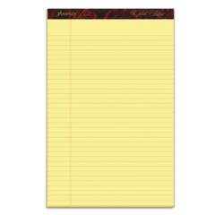 Ampad Gold Fibre Quality Writing Pads, Wide/Legal Rule, 50 Canary-Yellow 8.5 x 14 Sheets, Dozen (20030)