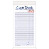 Adams Guest Check Unit Set, Two-Part Carbonless, 6.38 x 3.38, 1/Page, 50 Forms/Pad, 10 Pads/Pack (10450SW)