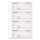 Adams TOPS Two-Part Hardbound Receipt Book, Two-Part Carbon, 7 x 2.75, 4/Page, 300 Forms (DCH1185)