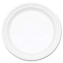 Dart Famous Service Impact Plastic Dinnerware, Plate, 10.25" dia, White, 500/Carton (10PWF)