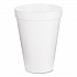 Foam Drink Cups, 12 oz, White, 25/Pack (12J12BG)