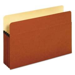 Pendaflex Standard Expanding File Pockets, 3.5" Expansion, Legal Size, Red Fiber, 25/Box (1526EOX)