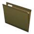 Pendaflex Reinforced Hanging File Folders, Letter Size, 1/5-Cut Tab, Standard Green, 25/Box (415215)