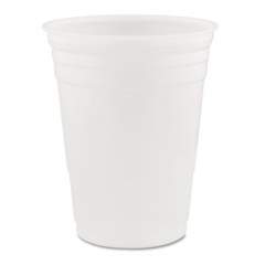 Dart Conex Translucent Plastic Cold Cups, 16 oz, 50/Sleeve, 20 Sleeves/Carton (P16)