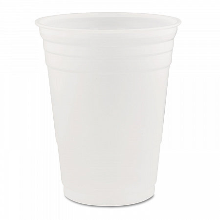 SOLO Party Plastic Cold Drink Cups, 16 oz, 50/Sleeve, 20 Sleeves/Carton (P16)