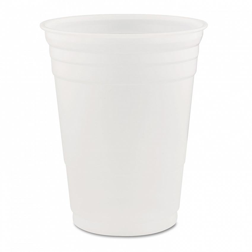 SOLO Party Plastic Cold Drink Cups, 16 oz, 50/Sleeve, 20 Sleeves/Carton (P16)