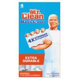 Mr. Clean Magic Eraser Extra Durable, 4.6 x 2.4, 0.7" Thick, 4/Box (82038)