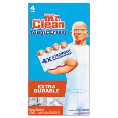 Mr. Clean Magic Eraser Extra Durable, 4.6 x 2.4, 0.7" Thick, White, 4/Box, 8 Boxes/Carton (82038CT)