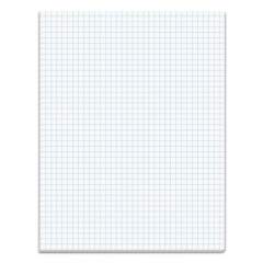TOPS Quadrille Pads, Quadrille Rule (4 sq/in), 50 White 8.5 x 11 Sheets (33041)
