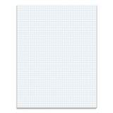 TOPS Quadrille Pads, Quadrille Rule (5 sq/in), 50 White 8.5 x 11 Sheets (33051)