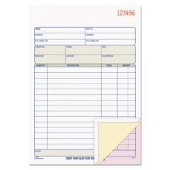 TOPS Sales Order Book, Three-Part Carbonless, 5.56 x 7.94, 1/Page, 50 Forms (46510)