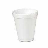 Foam Drink Cups, 4 oz, White, 50/Bag, 20 Bags/Carton (4J4)