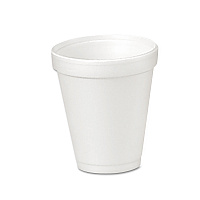 Foam Drink Cups, 4 oz, White, 50/Bag, 20 Bags/Carton (4J4)