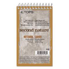 TOPS Second Nature Wirebound Notepads, Narrow Rule, Randomly Assorted Cover Colors, 50 White 3 x 5 Sheets (74135)