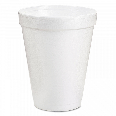 Foam Drink Cups, 6 oz, White, 25/Bag, 40 Bags/Carton (6J6)